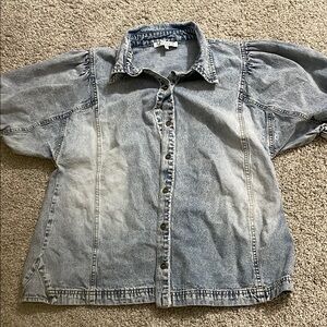 Vintage Denim Button-Up Shirt